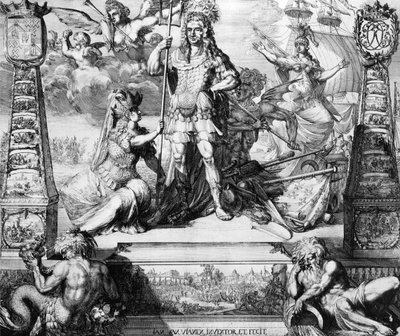 Ritratto allegorico di Cornelis Tromp, 1688 da Jan van Vianen